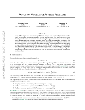 Diffusion models for inverse problems