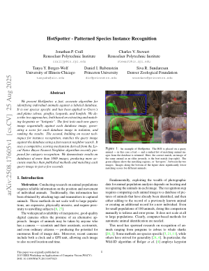 HotSpotter - Patterned Species Instance Recognition