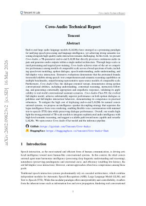 Covo-Audio Technical Report