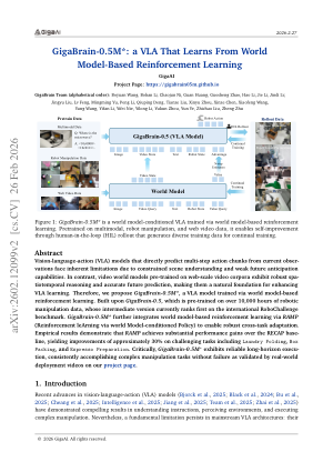 GigaBrain-0.5M*: a VLA That Learns From World Model-Based Reinforcement Learning