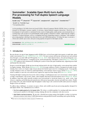 Sommelier: Scalable Open Multi-turn Audio Pre-processing for Full-duplex Speech Language Models