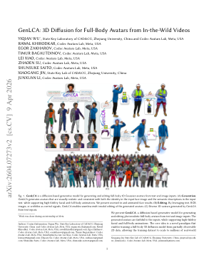 GenLCA: 3D Diffusion for Full-Body Avatars from In-the-Wild Videos