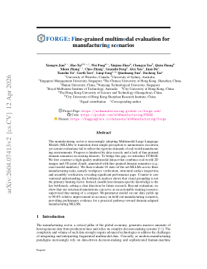 FORGE: Fine-grained Multimodal Evaluation for Manufacturing Scenarios