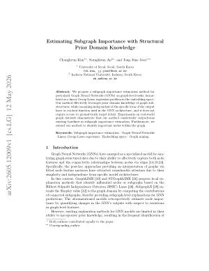Estimating Subgraph Importance with Structural Prior Domain Knowledge