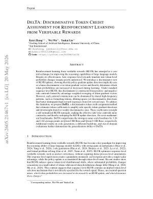DelTA: Discriminative Token Credit Assignment for Reinforcement Learning from Verifiable Rewards