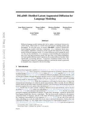 DiLaDiff: Distilled Latent-Augmented Diffusion for Language Modeling