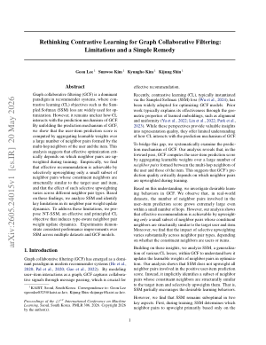 Rethinking Contrastive Learning for Graph Collaborative Filtering: Limitations and a Simple Remedy