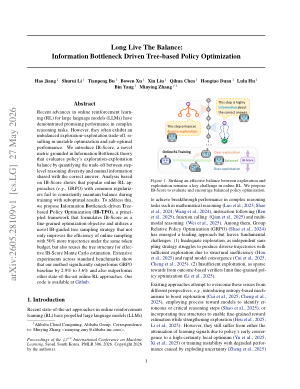 Long Live The Balance: Information Bottleneck Driven Tree-based Policy Optimization