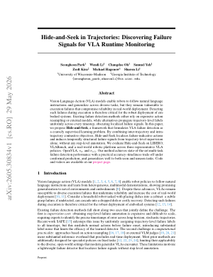 Hide-and-Seek in Trajectories: Discovering Failure Signals for VLA Runtime Monitoring