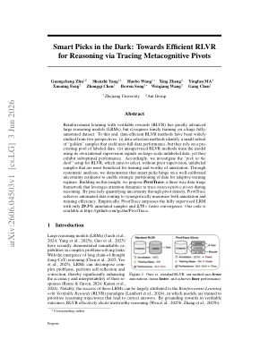Smart Picks in the Dark: Towards Efficient RLVR for Reasoning via Tracing Metacognitive Pivots