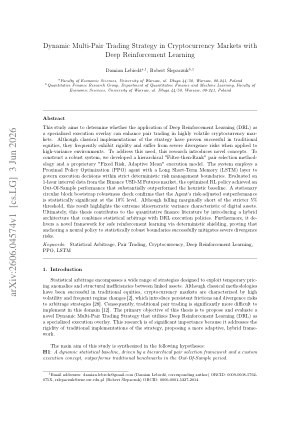 Dynamic Multi-Pair Trading Strategy in Cryptocurrency Markets with Deep Reinforcement Learning