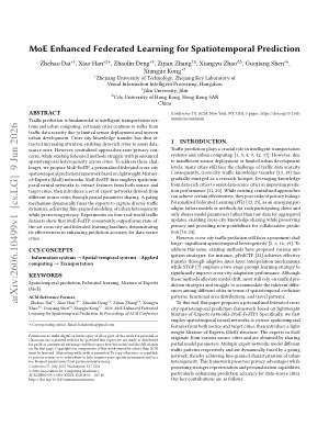MoE Enhanced Federated Learning for Spatiotemporal Prediction