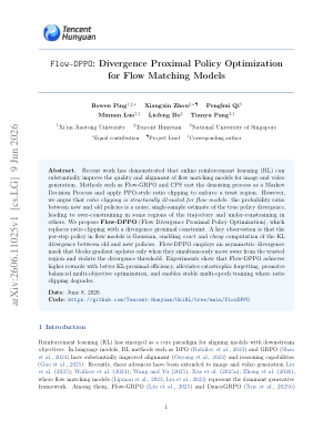Flow-DPPO: Divergence Proximal Policy Optimization for Flow Matching Models