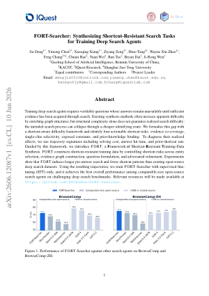 FORT-Searcher: Synthesizing Shortcut-Resistant Search Tasks for Training Deep Search Agents