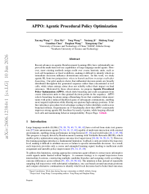 APPO: Agentic Procedural Policy Optimization