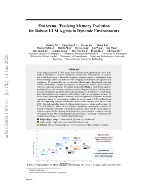 EvoArena: Tracking Memory Evolution for Robust LLM Agents in Dynamic Environments