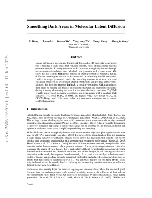 Smoothing Dark Areas in Molecular Latent Diffusion