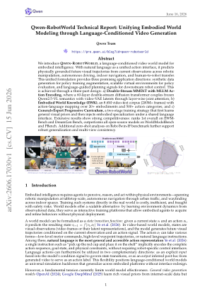 Qwen-RobotWorld Technical Report: Unifying Embodied World Modeling through Language-Conditioned Video Generation