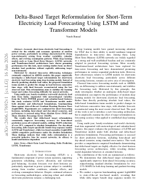 Delta-Based Target Reformulation for Short-Term Electricity Load Forecasting Using LSTM and Transformer Models