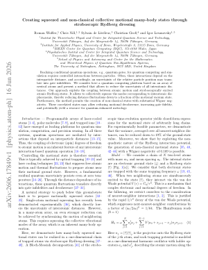 Creating squeezed and non-classical collective motional many-body states through stroboscopic Rydberg dressing