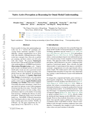 Native Active Perception as Reasoning for Omni-Modal Understanding