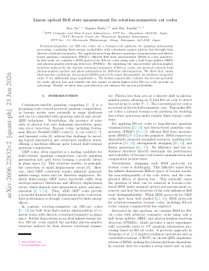 Linear optical Bell state measurement for rotation-symmetric cat codes