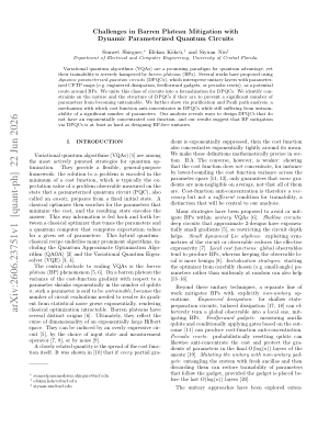 Challenges in Barren Plateau Mitigation with Dynamic Parameterized Quantum Circuits