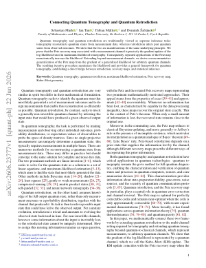Connecting Quantum Tomography and Quantum Retrodiction