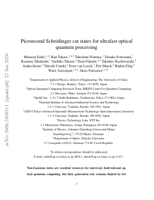 Picosecond SchrΓΆdinger cat states for ultrafast optical quantum processing