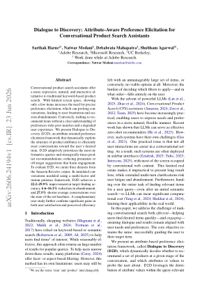 Dialogue to Discovery: Attribute-Aware Preference Elicitation for Conversational Product Search Assistants