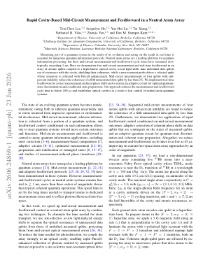 Rapid Cavity-Based Mid-Circuit Measurement and Feedforward in a Neutral Atom Array