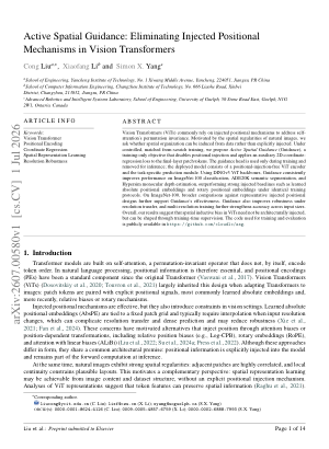 Active Spatial Guidance: Eliminating Injected Positional Mechanisms in Vision Transformers