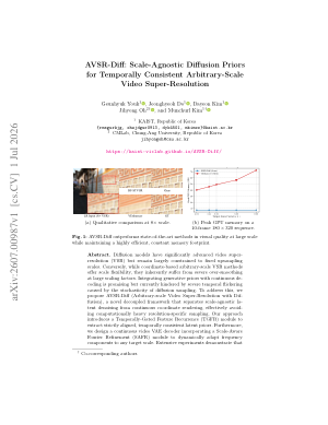 AVSR-Diff: Scale-Agnostic Diffusion Priors for Temporally Consistent Arbitrary-Scale Video Super-Resolution