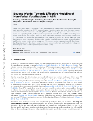 Beyond Words: Towards Effective Modeling of Non-Verbal Vocalizations in ASR