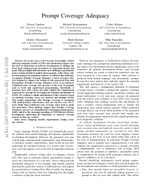 Prompt Coverage Adequacy