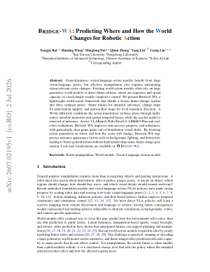 Bridge-WA: Predicting Where and How the World Changes for Robotic Action