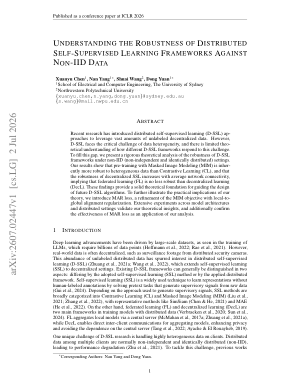 Understanding the Robustness of Distributed Self-Supervised Learning Frameworks Against Non-IID Data