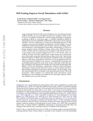 Will Scaling Improve Social Simulation with LLMs?