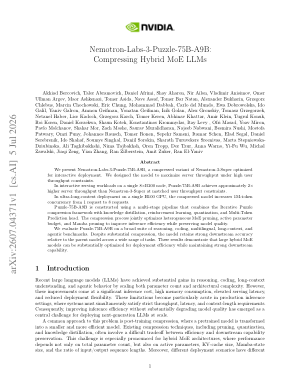 Nemotron-Labs-3-Puzzle-75B-A9B: Compressing Hybrid MoE LLMs
