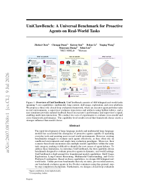 UniClawBench: A Universal Benchmark for Proactive Agents on Real-World Tasks
